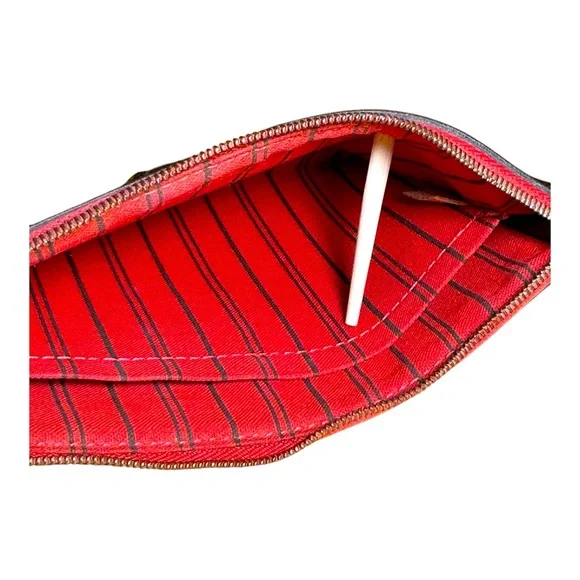 LOUIS VUITTON Neverfull Pouchette / Wristlet Monogram Brown in New Condition - Picture 12 of 13